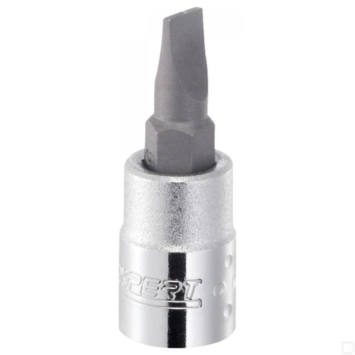 [E030109] Dopsleutel 1/4" 4-kant met zaagsnede 4mm 