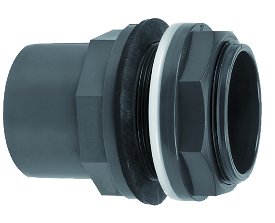 Tankdoorvoerkoppeling, 1 x buitendraad - 1 x lijm 1 ” bu.dr. - 25 x 32 lijm