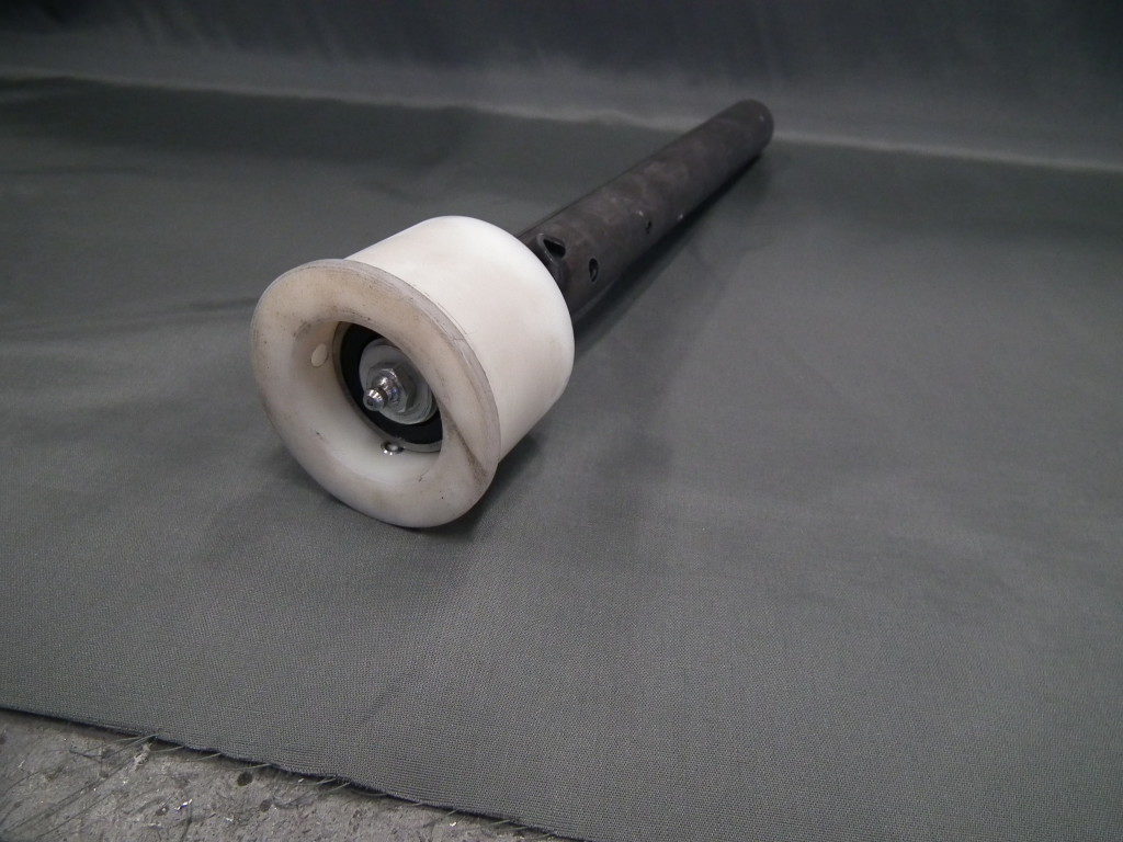 Aanname-as met lagering en afdichting t.b.v. spiraal Ø 80 mm