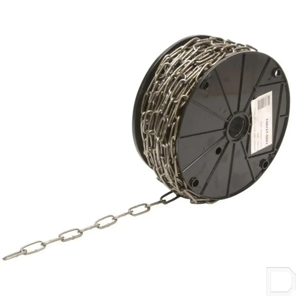 Stalen ketting 5 mm vuurverzinkt 