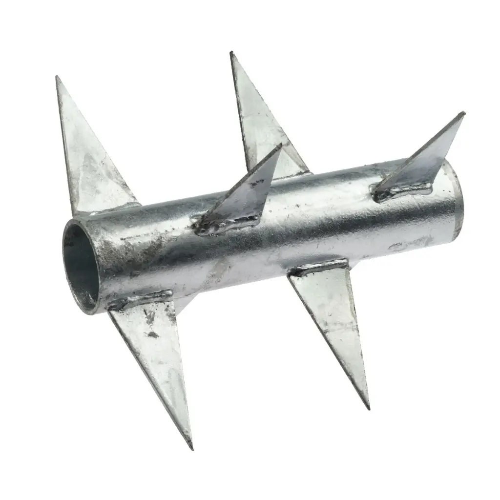 Roterende punt 230 mm breed mm th.vz. Ral 9006 groen