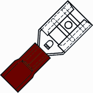 Aderdoorverbinder rond/vlak Vlakstekerhuls SP1507FL 100st.