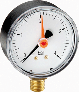 Buisveermanometer WATS MANOMETER MR 60 4BAR 3/8