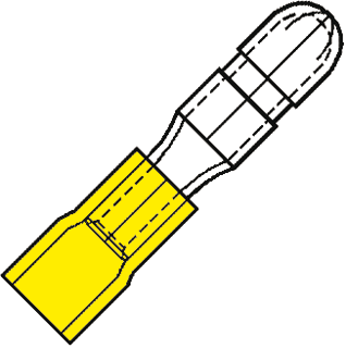 Aderdoorverbinder rond/vlak Rondstekers SP4605HA 100st.