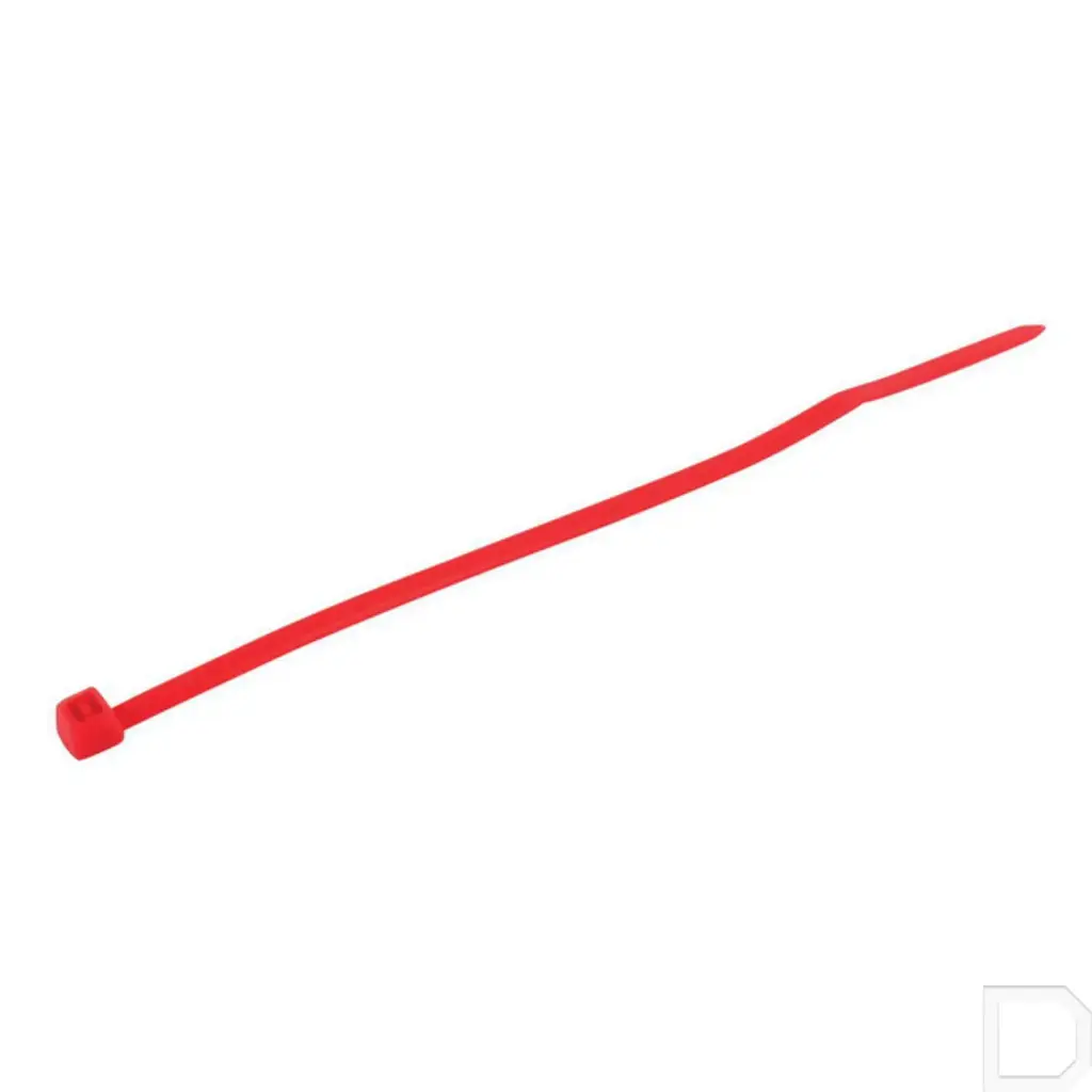 Kabelbinder (tyraps) 3,6 x 200 mm rood 100stuks