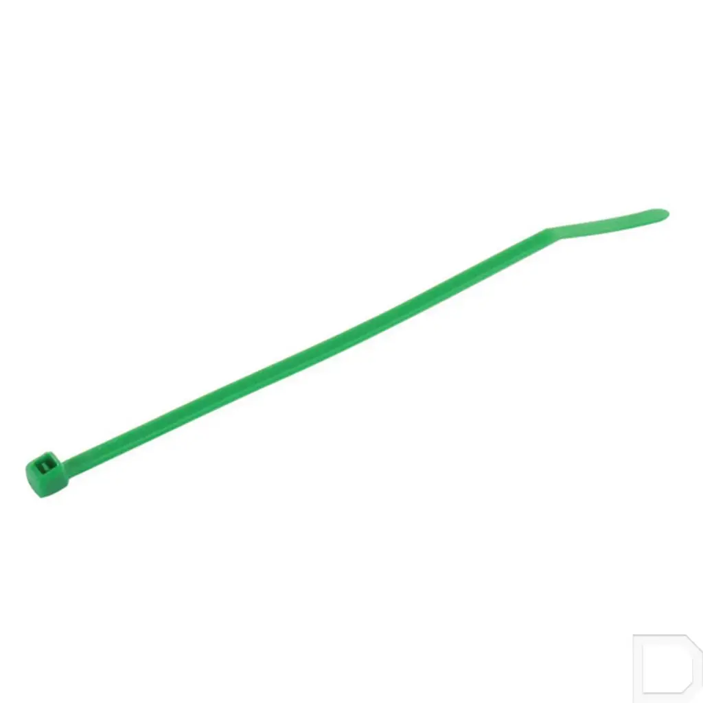 Kabelbinder (tyraps) 3,6 x 200 mm groen 100stuks