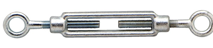 Spanschroef + 2 ogen M12 verz. 