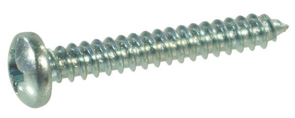 Zelft.plaatschr. 6,3x25 verz. DIN 7981C Zelftappende cilinderplaatschroef bolle Pozidriv kruiskop