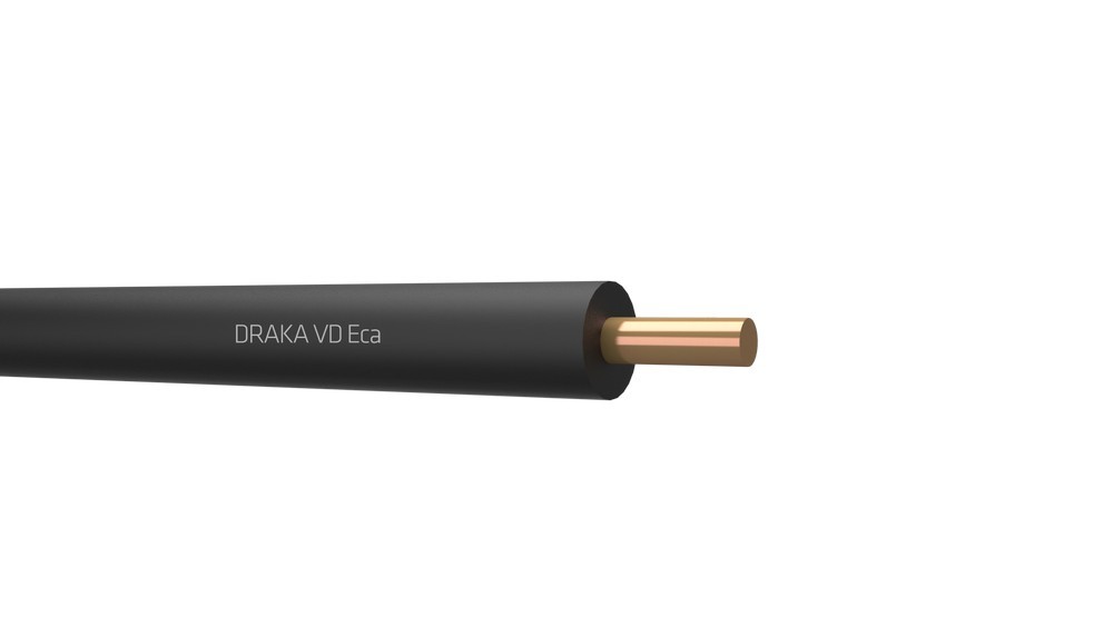 Installatiedraad DRAK VD750 1.5 ZWART RI100