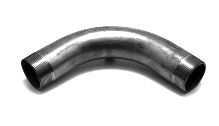 RVS bocht 4" 90° bui/bui