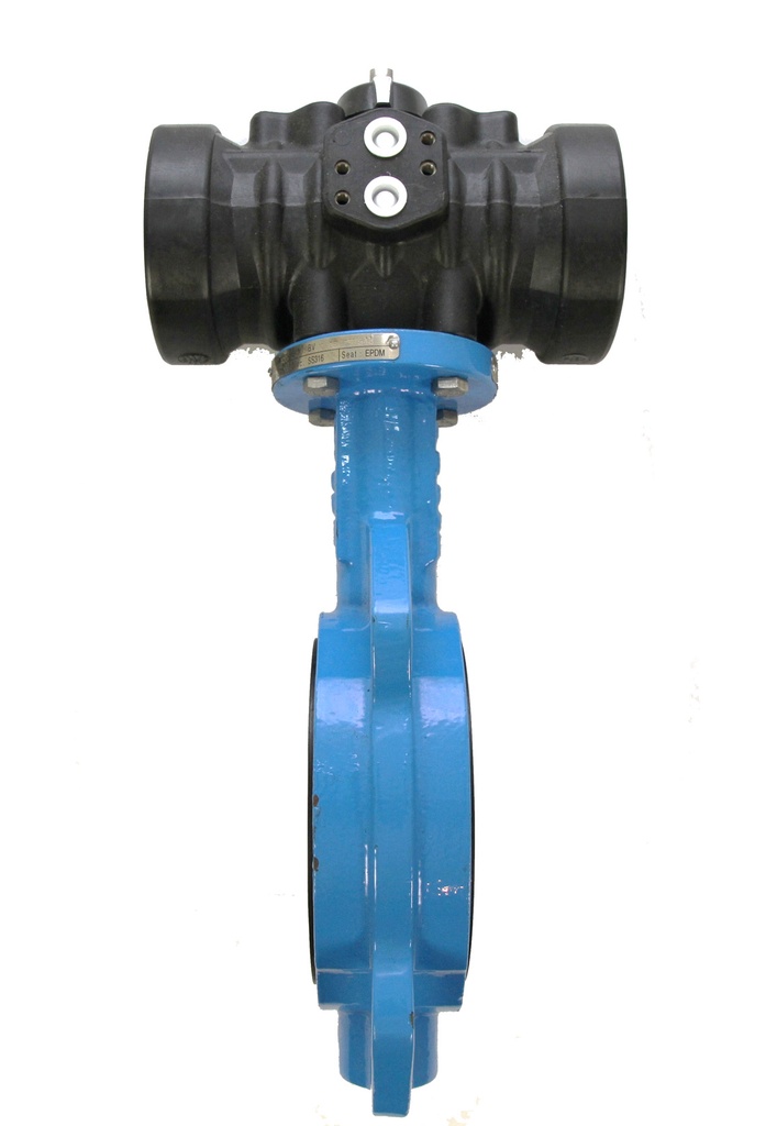 GY vlinderklep DN 100 RVS blad