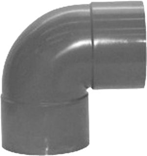 PVC Bocht Ø 90 mm 90° 2 x lijm/mof