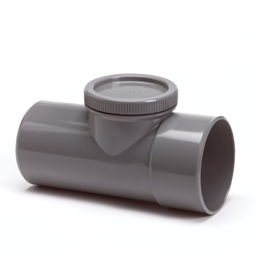 PVC Ontstoppingsstuk met schroefdeksel LijmMof 50