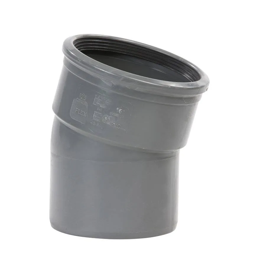  Schuiffitting Bocht PVC Ø 160 mm 15° mof/spie 