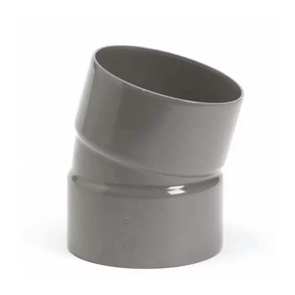  PVC Schuiffitting Bocht PVC M34  Ø 125 mm 15° mof/mof