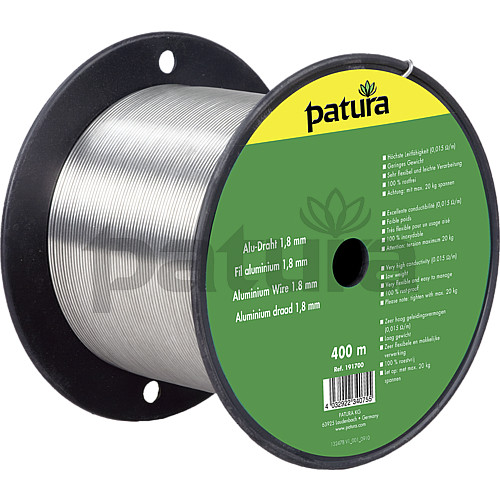 Aluminium draad 1,8 mm Ø, 400 m rol
