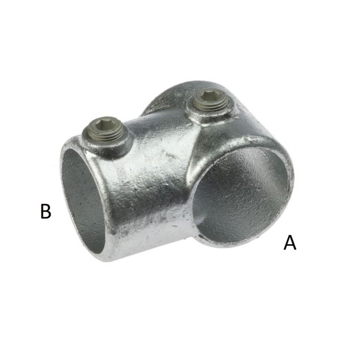 Gegoten T-klem A2 1¼'' x 1¼'' th.vz.