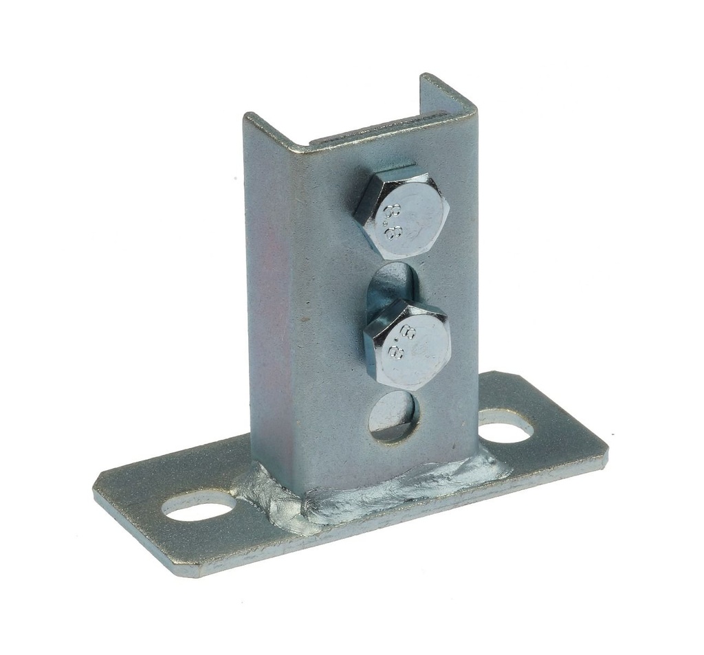 Zadelflens "dwars" t.b.v. montagerail BK3/BK4 el.vz.