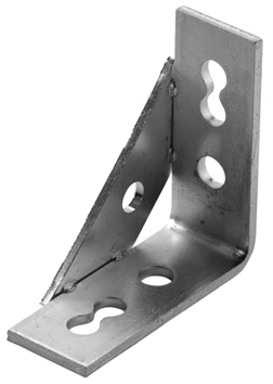 Montagedriehoek 41 90° 4-gaten t.b.v. montagerail BK5 el.vz.