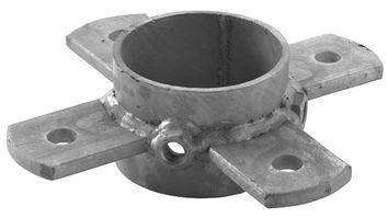 Knelring standpaal 2½" 4-lip th.vz.