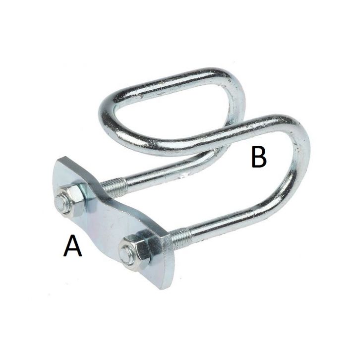 Draadklem TG 245 M8 recht 1'' x 1'' el.vz.