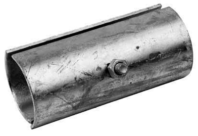 Stalen buiskoppeling 2-delig M12 	2½" th.vz. 