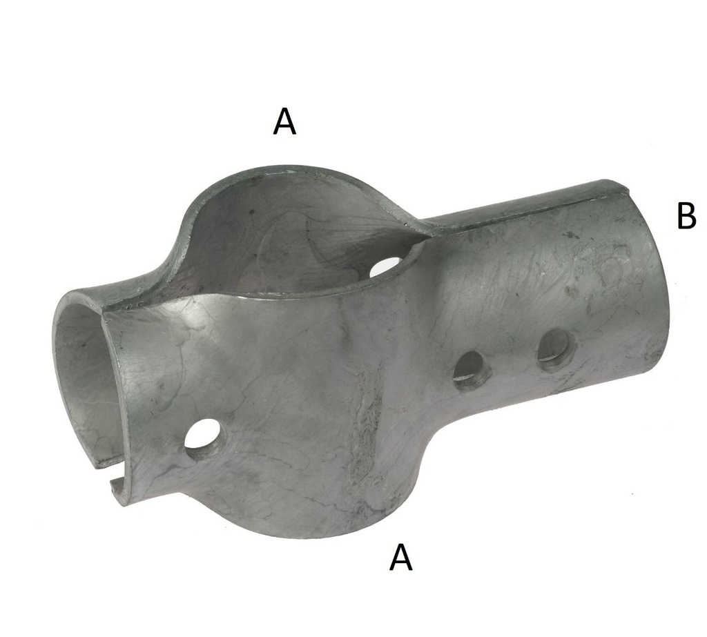 T-klem 2-delig 2½" x 2" zwaar th. vz.