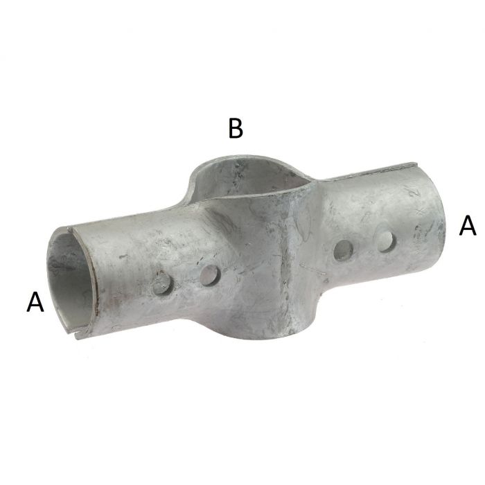 X-klem 2-delig 2" x 2½" zwaar th.vz.