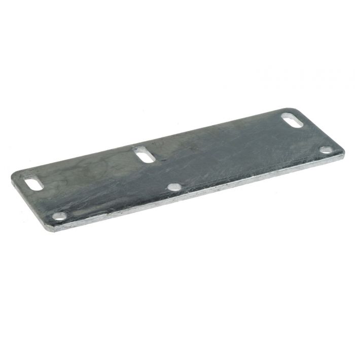 Verlengde tussenplaat kapbeugel 100 x 6 mm th.vz.