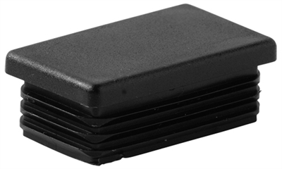 Kunststof dop 'in' rechthoekig 30 x 20 mm 1/2 mm