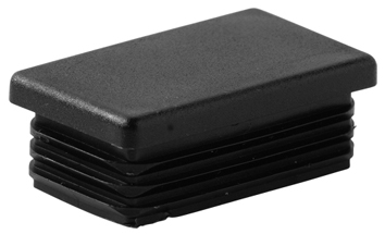 Kunststof dop 'in' rechthoekig 50 x 30 mm 1/2 mm