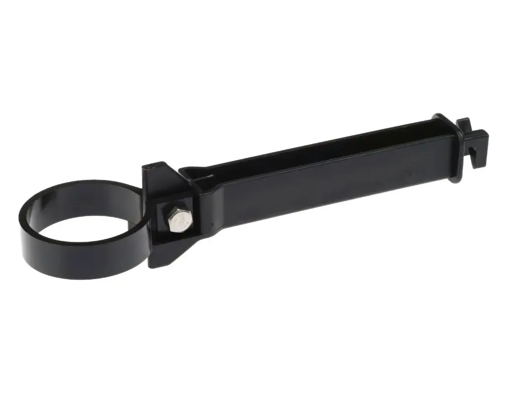 Afstandisolator kunststof zwart voor ronde paal 60 mm