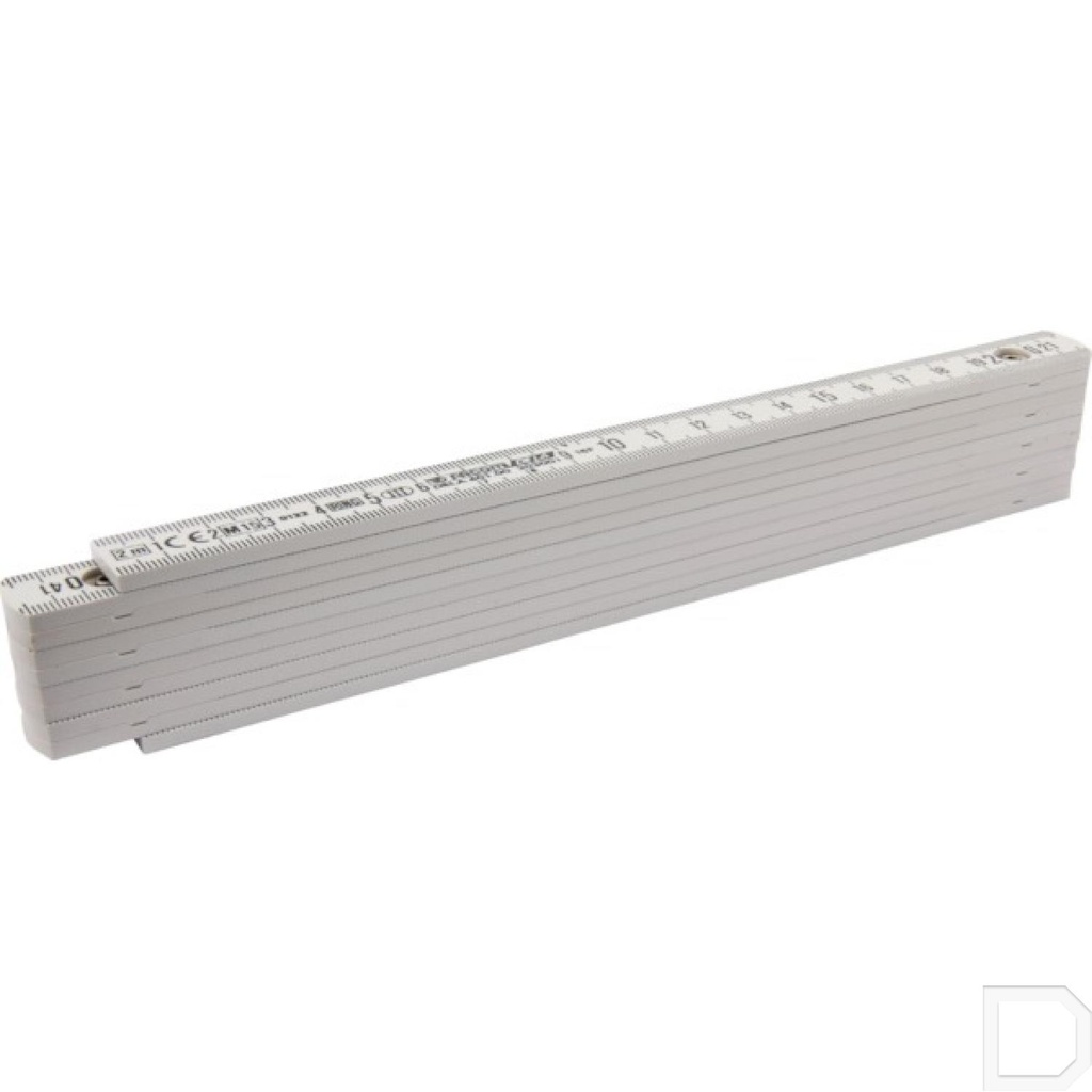 Duimstok kunststof 2 mtr.