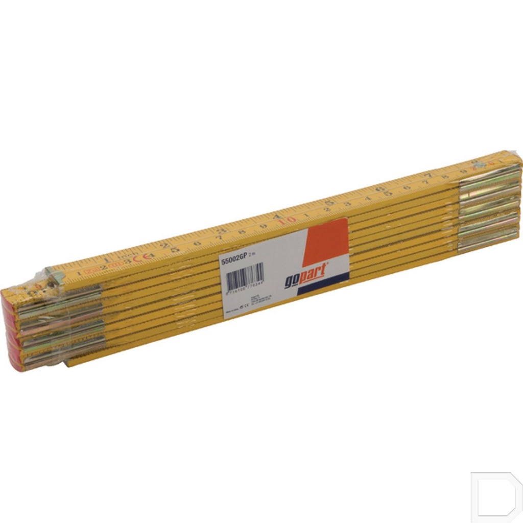 Duimstok hout 2 mtr.