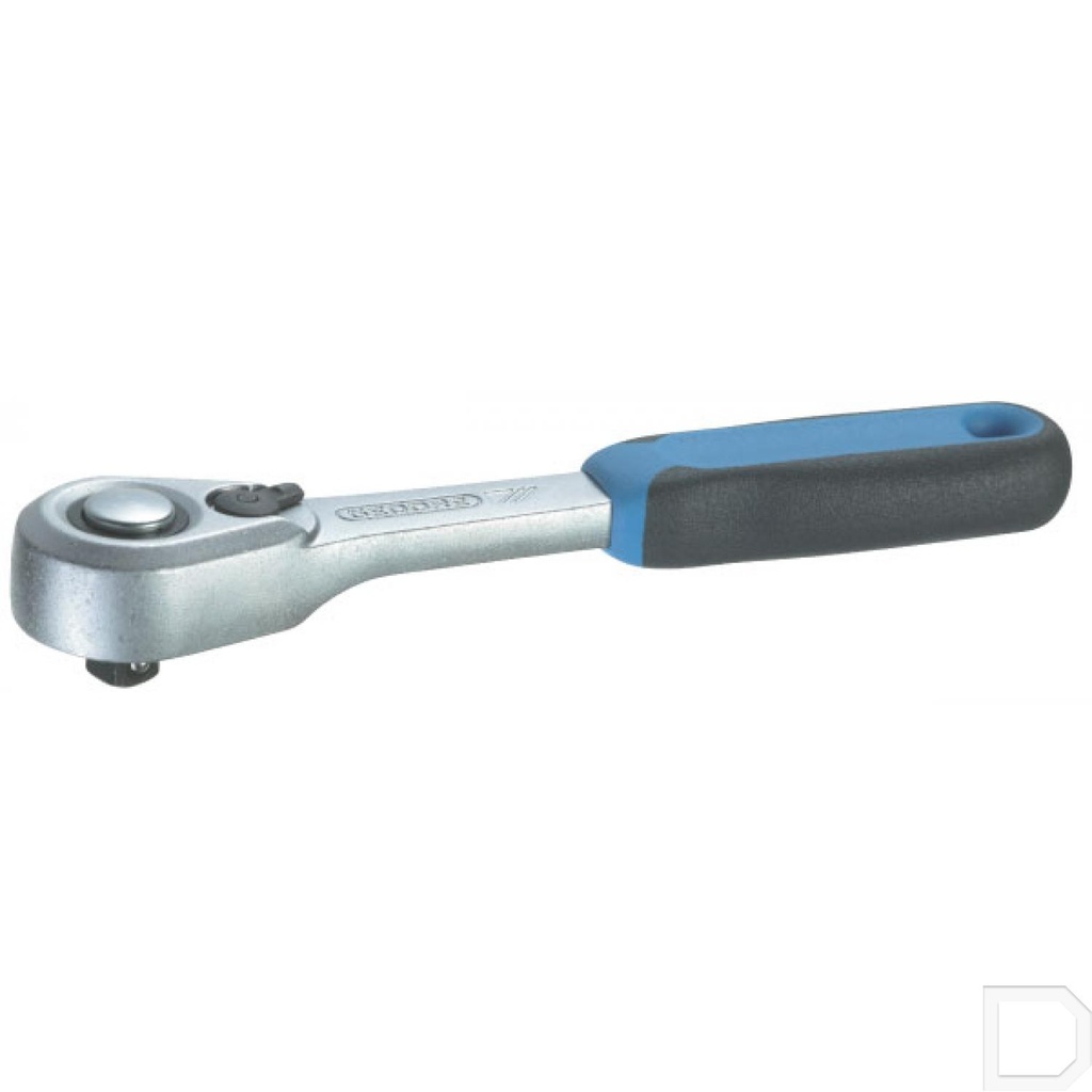 Ratelsleutel 1/4" 4-kant omschakelbaar 