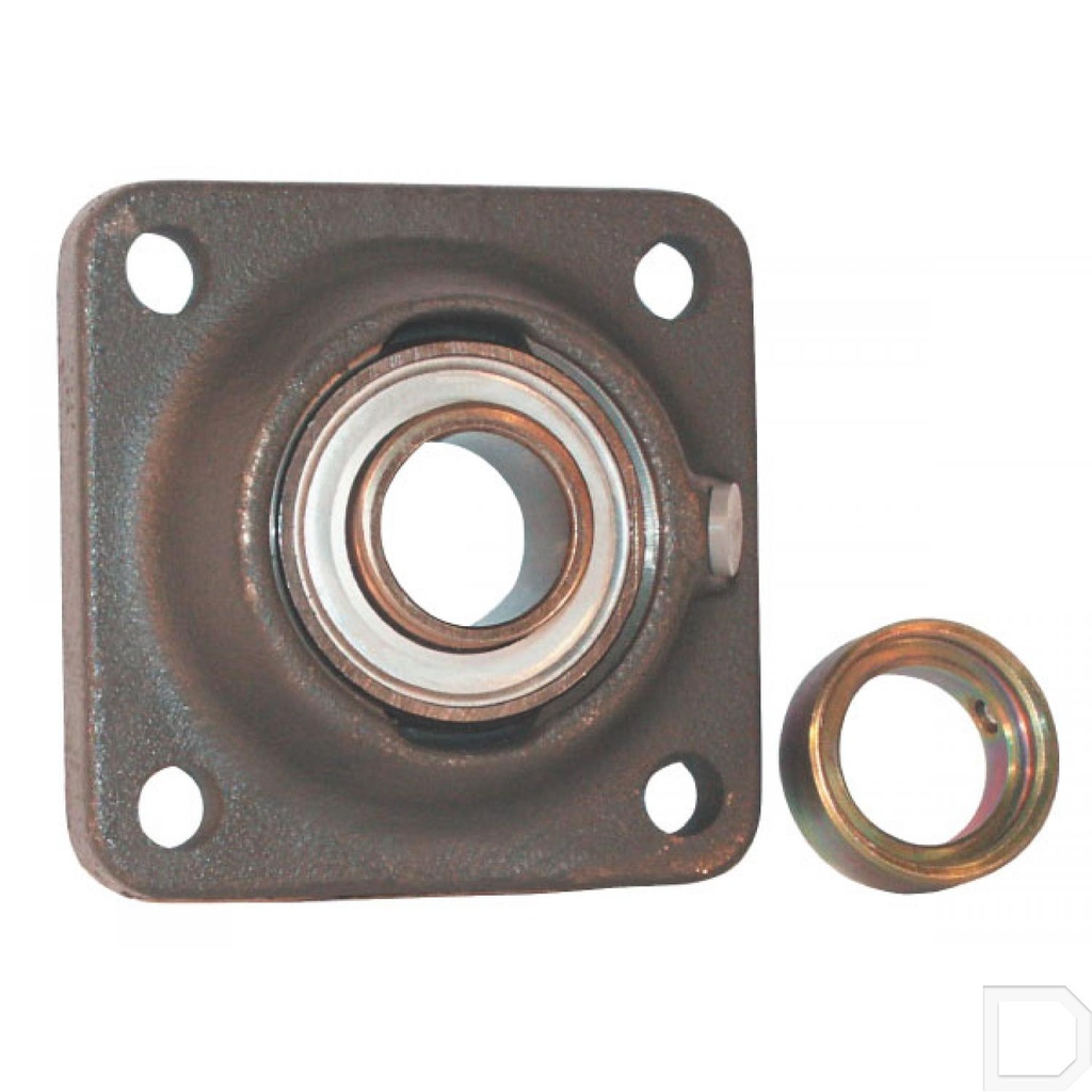 Lagerblok vierkant 55mm 