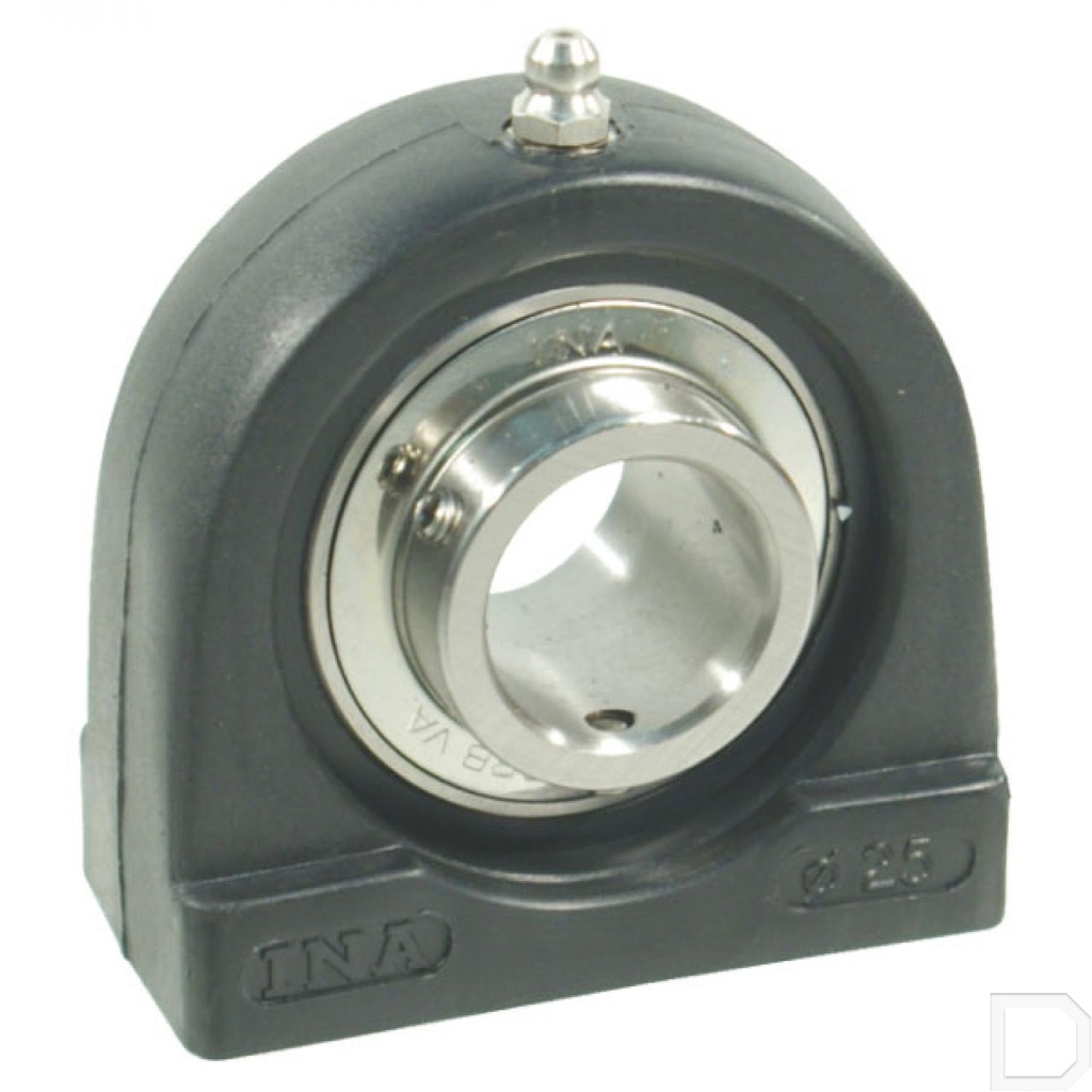 Lagerblok staand Kunststof 25mm RVS INA/FAG