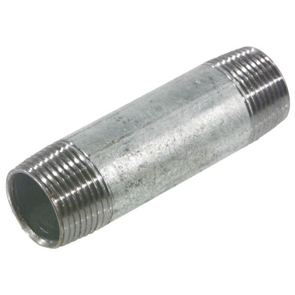 Pijpnippel verzinkt 1/4" x 60mm