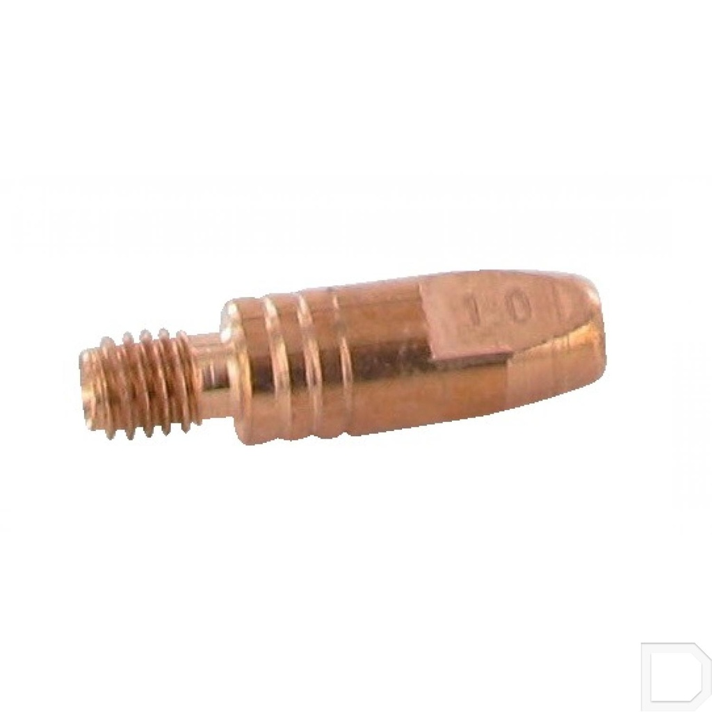 Contacttip M6 Ø1,0mm 28mm lang staal / RVS TBi