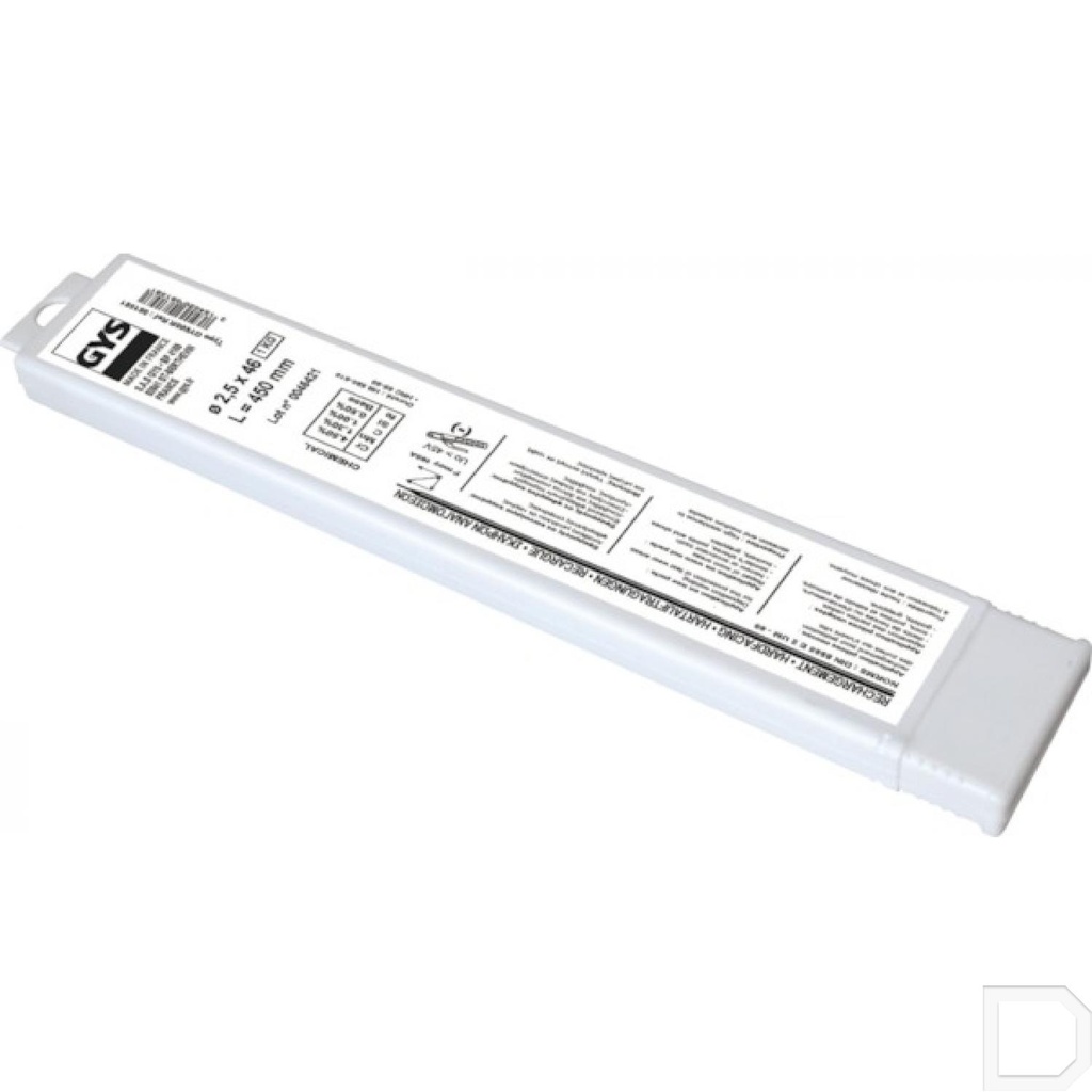 Elektroden rutiel Ø2,5mm 350mm lang 46stuks