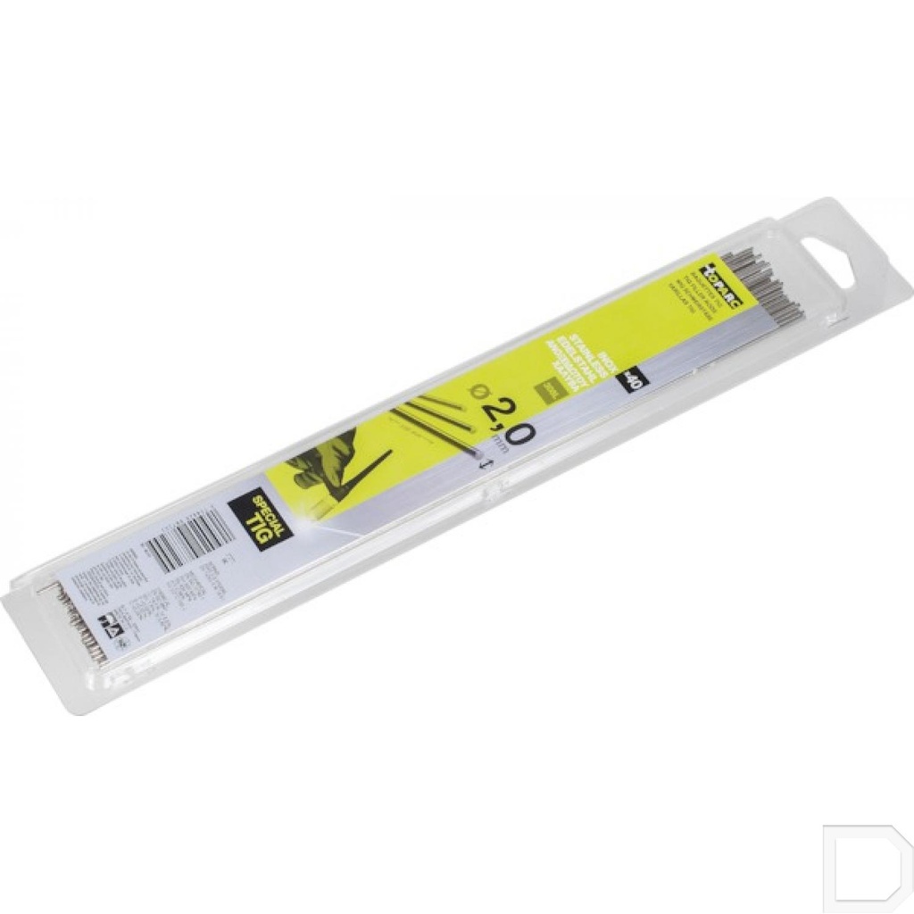 Lasstaaf TIG 308LSi staal Ø2mm 330mm lang 40stuks Gys