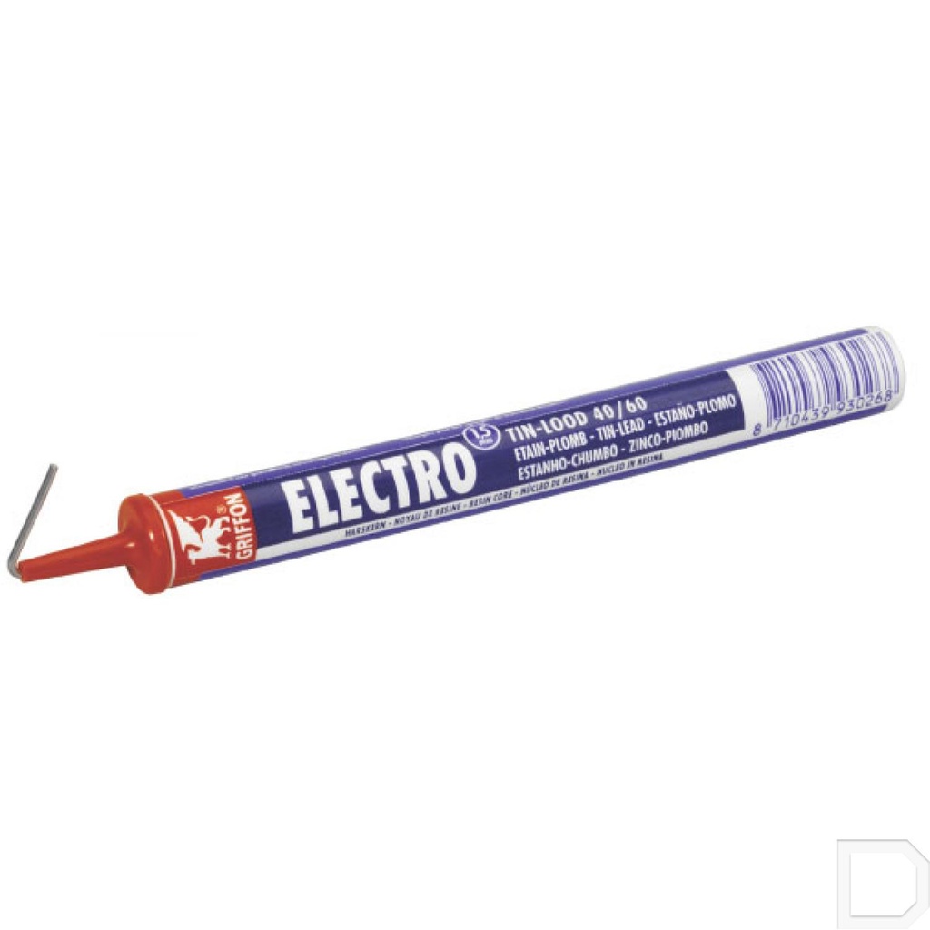 Soldeerdraad koker 40% tin 60% lood Ø1,5mm 