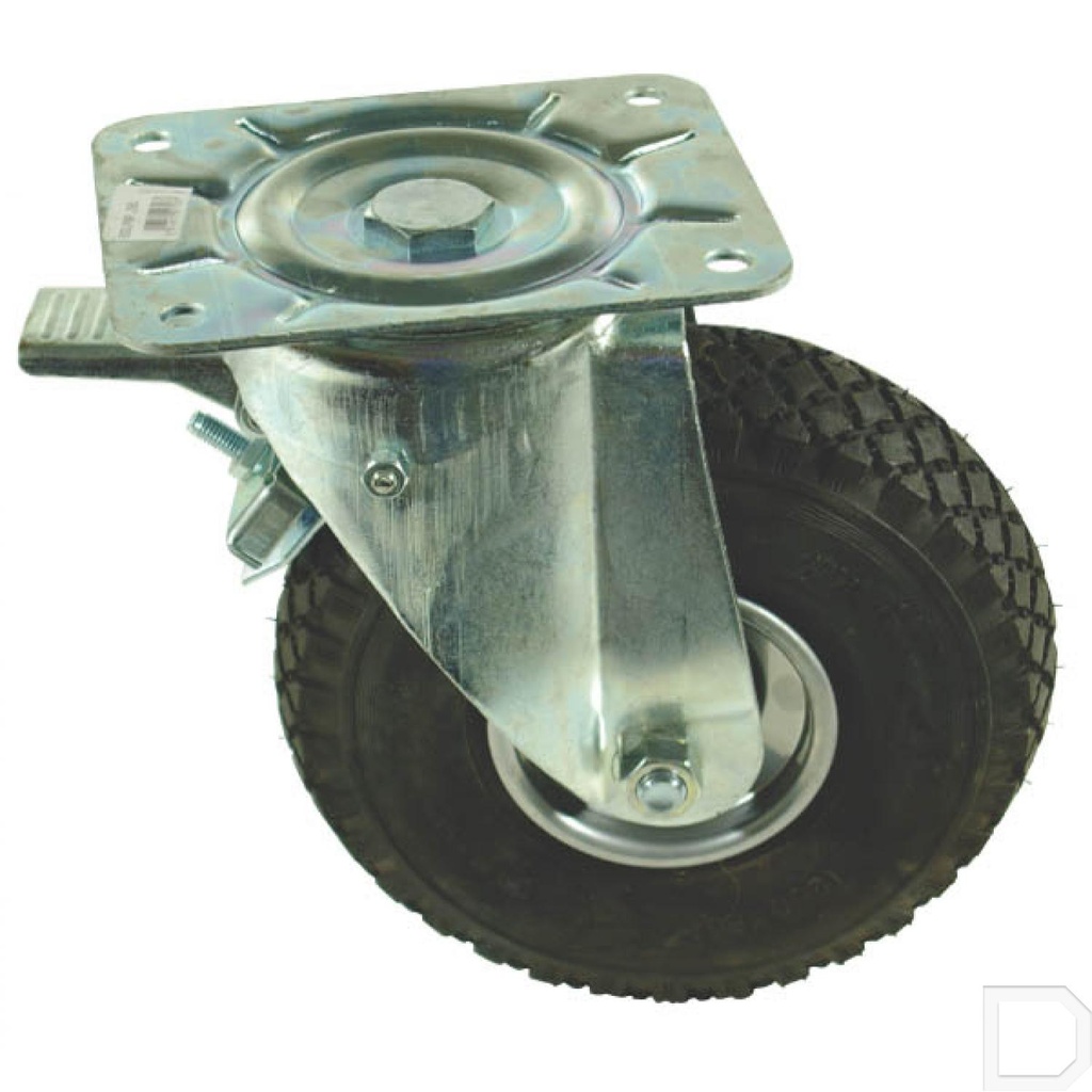 Zwenkwiel luchtband 260mm met stop