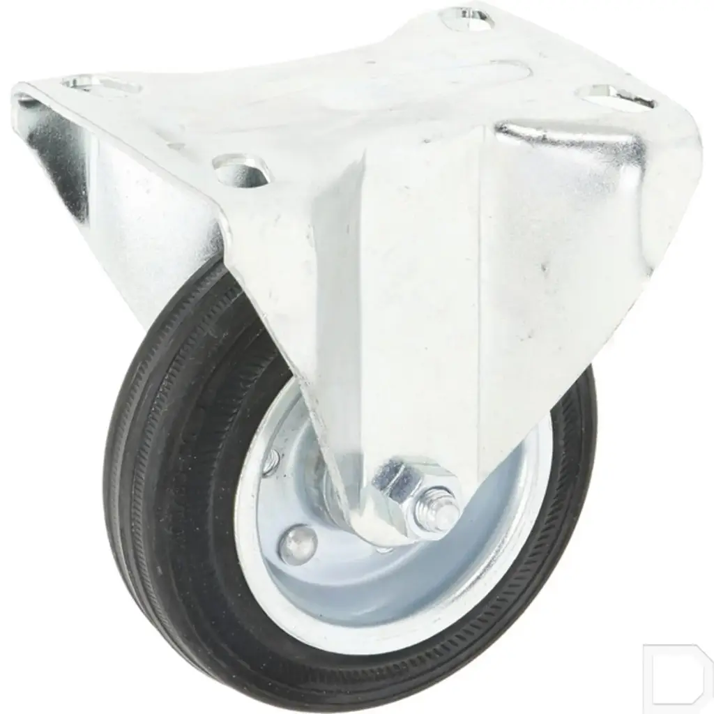 Bokwiel 100 mm met kogellager