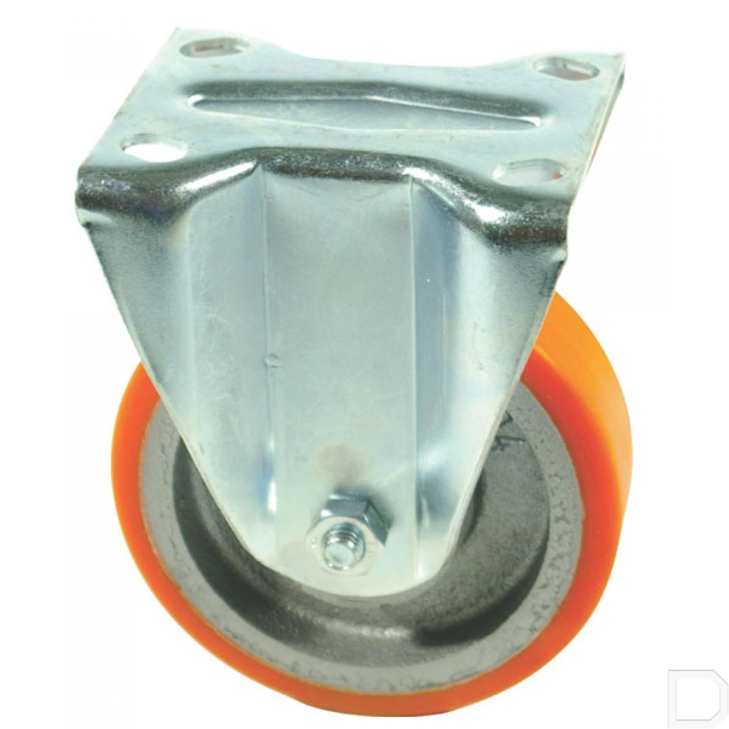 Bokwiel 100 mm met kogellager