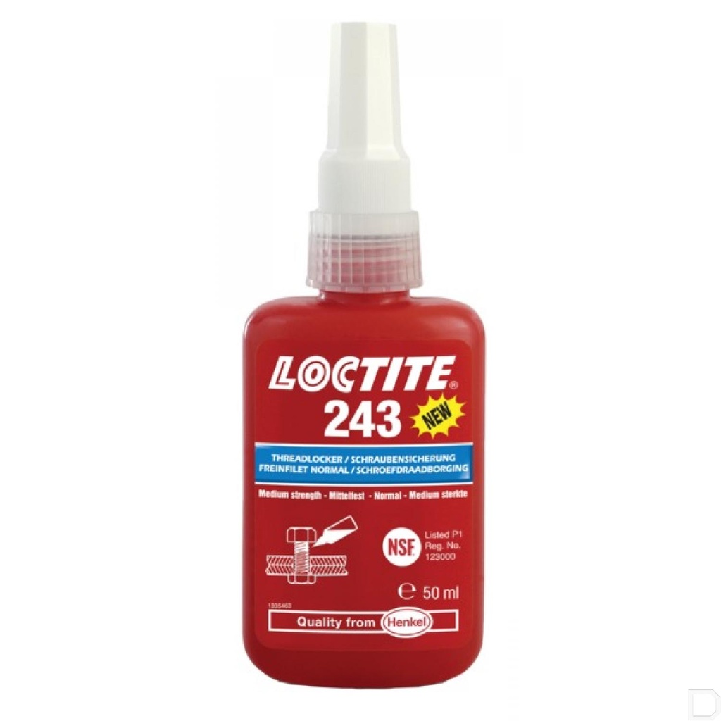 Schroefdraadborgmiddel 243 50ml Loctite