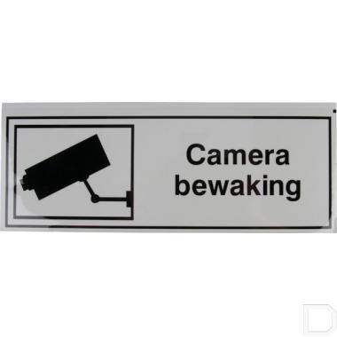 Bord camera bewaking 450x150mm