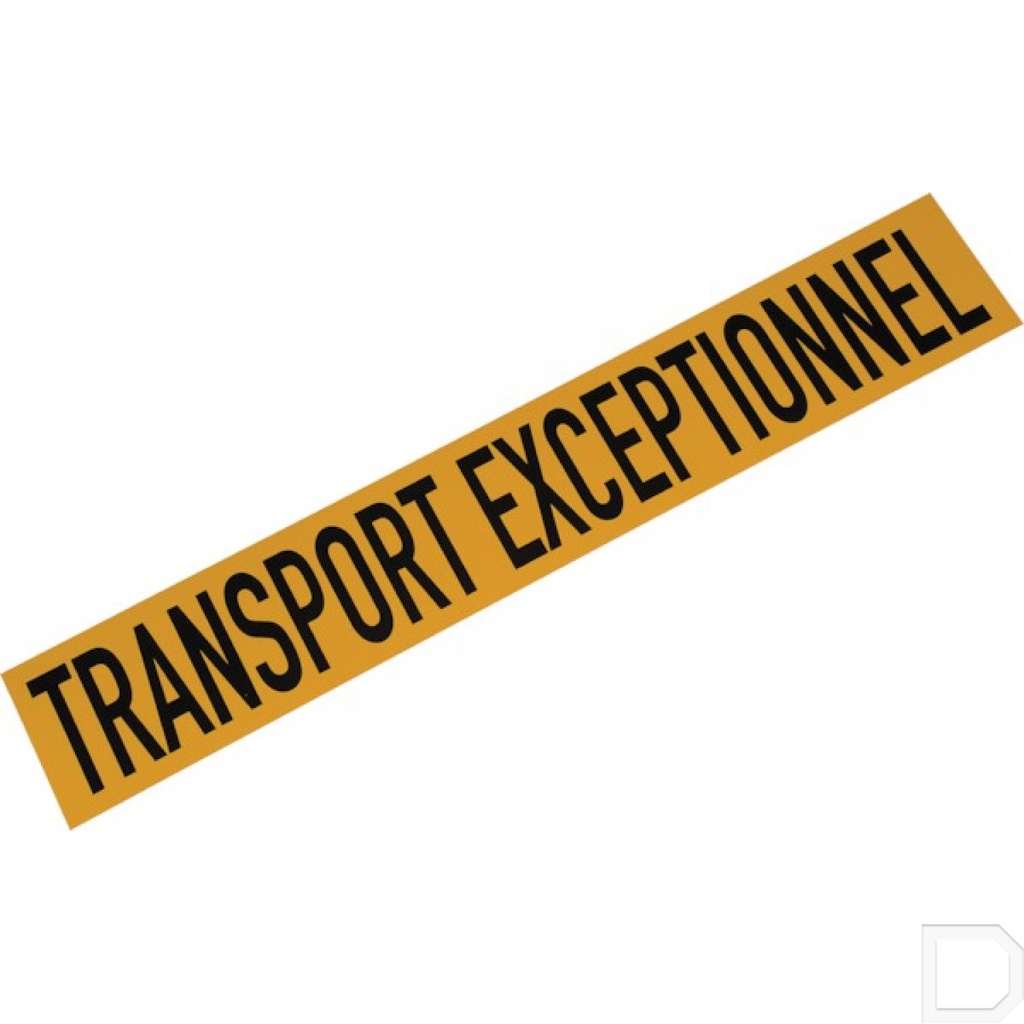 Bord 1000 x 160 mm "Transport exceptionnel"