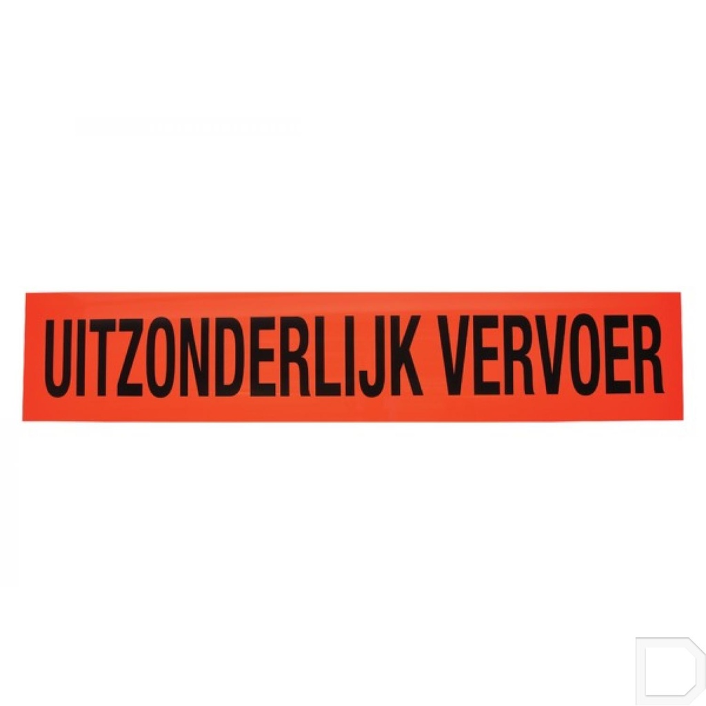 Bord 1250x250mm "Uitzonderlijk vervoer"