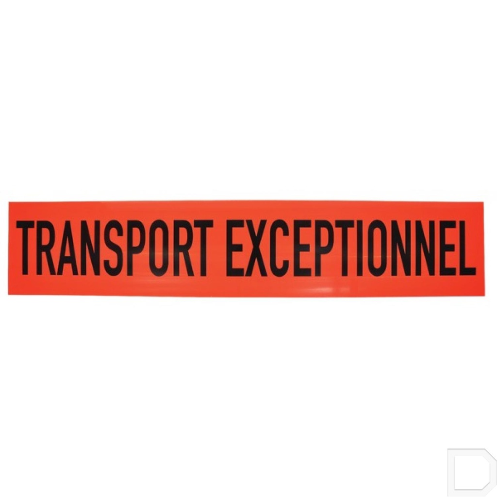 Bord 1250x250mm "Transport exceptionnel"